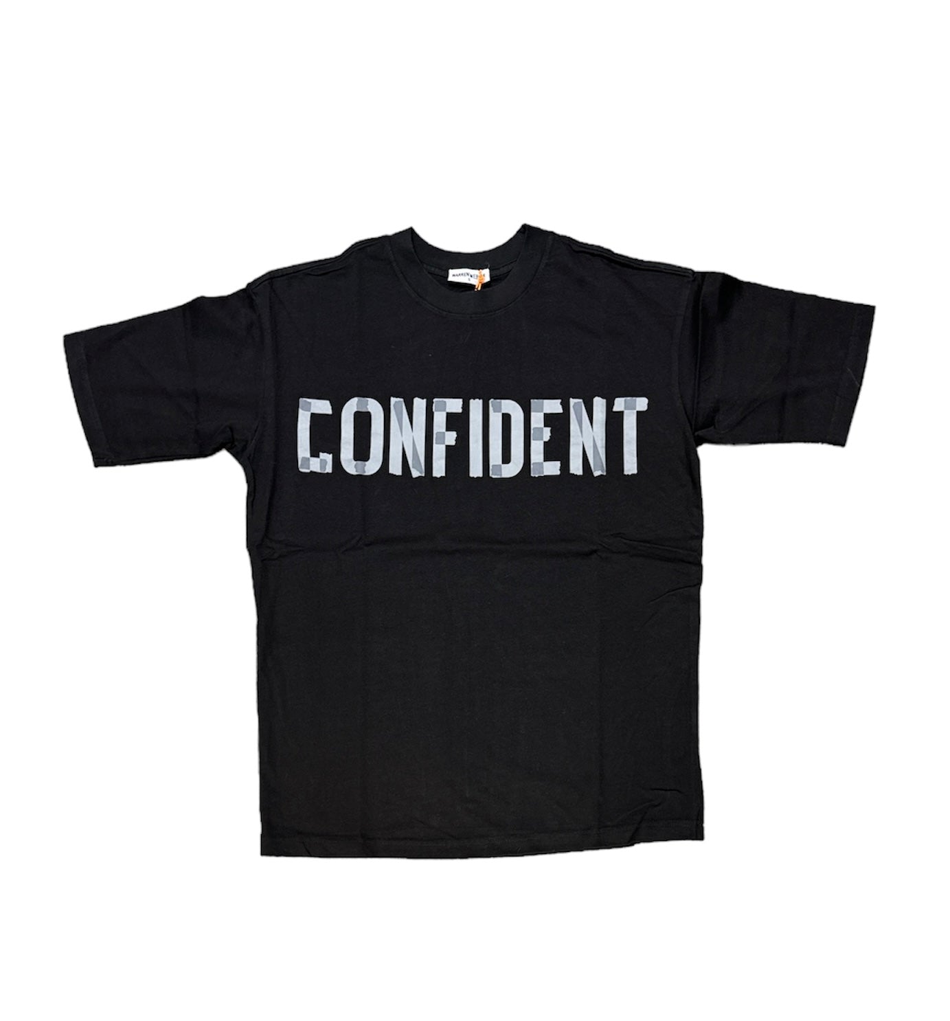 T-shirt confident nera