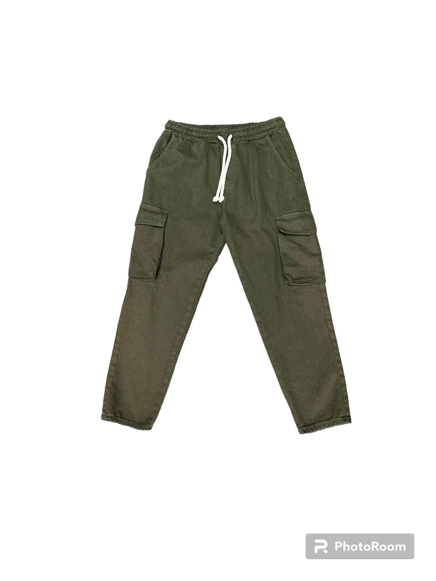 Pantalone Cargo Verde